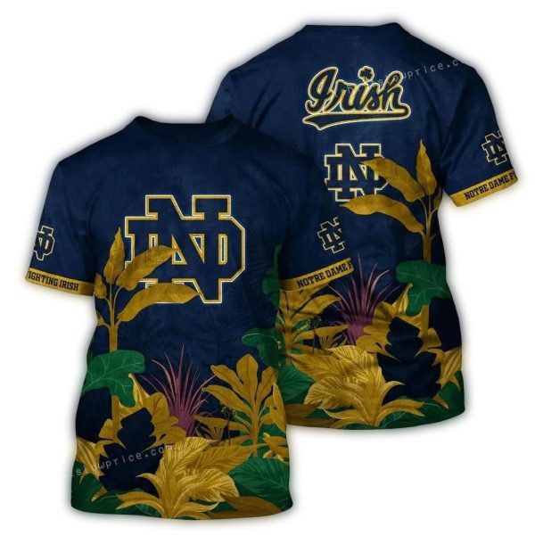 Notre Dame Fighting Irish Landscape Vintage AOP T Shirt 1