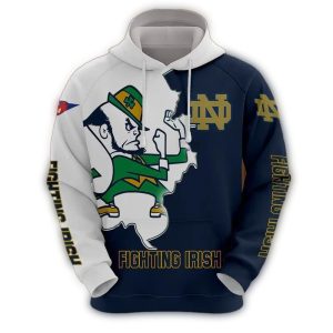 Notre Dame Fighting Irish Mascot All Over Print Hoodie