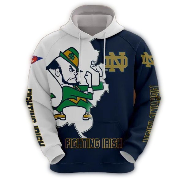 Notre Dame Fighting Irish Mascot AOP Hoodie 1