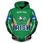 Notre Dame Fighting Irish Mascot Football For Fan All Over Print Hoodie