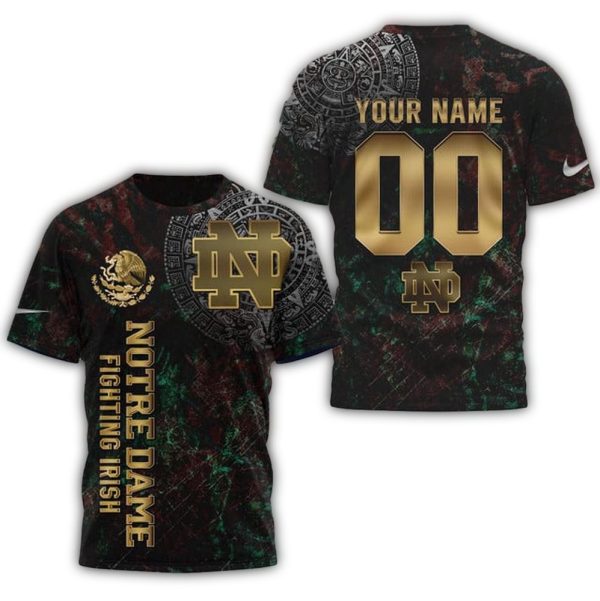 Notre Dame Fighting Irish Mexican Heritage New Unisex 3D Shirt 1