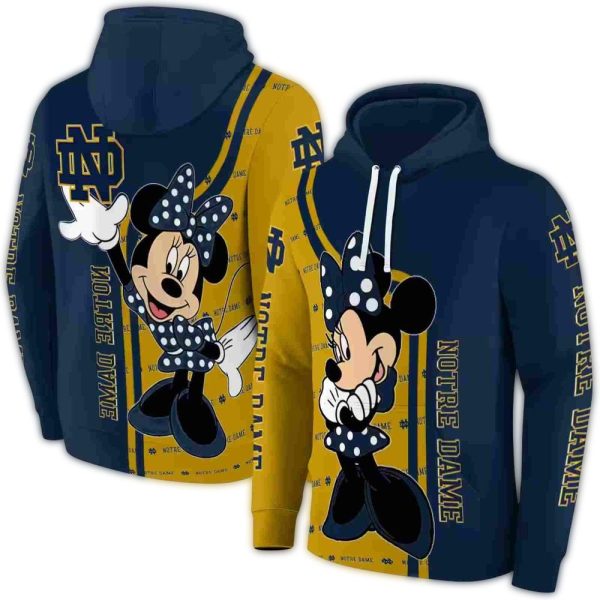 Notre Dame Fighting Irish Minnie Mouse AOP Hoodie 1