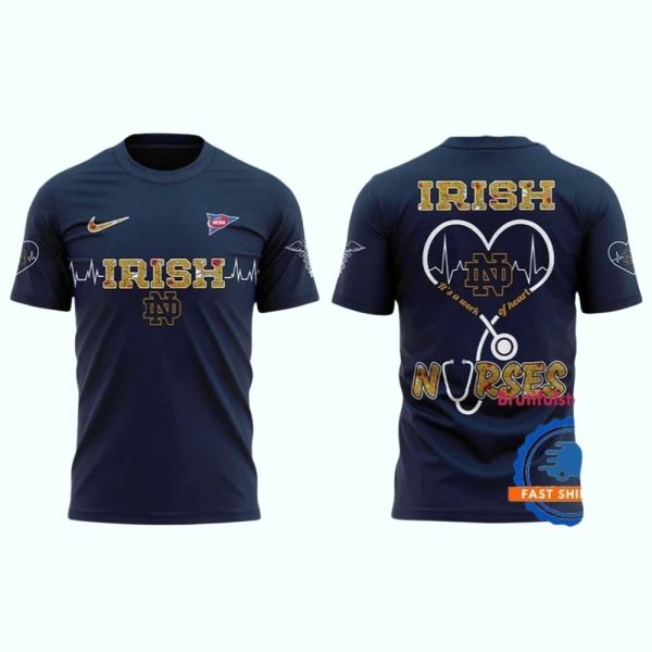 Notre Dame Fighting Irish NURSES NIGHT 2025 Limited T Shirt 1