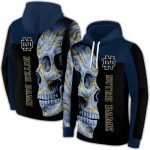 Notre Dame Fighting Irish Skull Motif All Over Print Hoodie