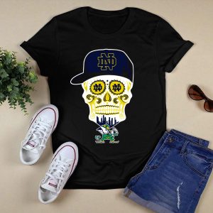 Notre Dame Fighting Irish Skull Nd Hat Iconic Symbol T-Shirt