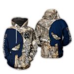 Notre Dame Fighting Irish Skull Punisher Camo Veteran Hunting All Over Print Hoodie