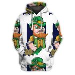 Notre Dame Fighting Irish St Patricks Day All Over Print Hoodie