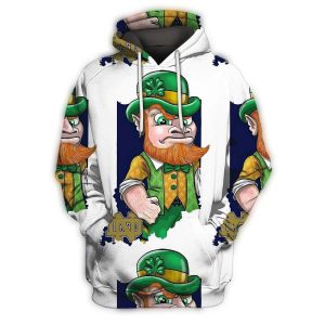 Notre Dame Fighting Irish St Patricks Day All Over Print Hoodie