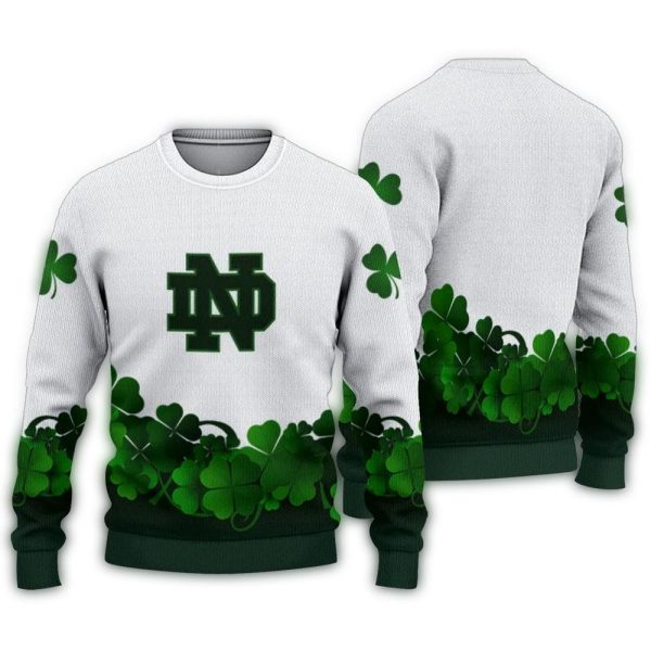 Notre Dame Fighting Irish St Patricks Day Ugly Sweater 1