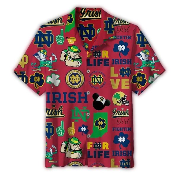 Notre Dame Fighting Irish Symbol Hawaiian Shirt 1