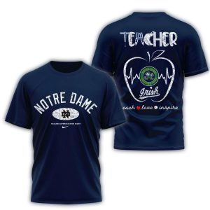 Notre Dame Fighting Irish Teacher Appreciation Night All Over Print T Shirt