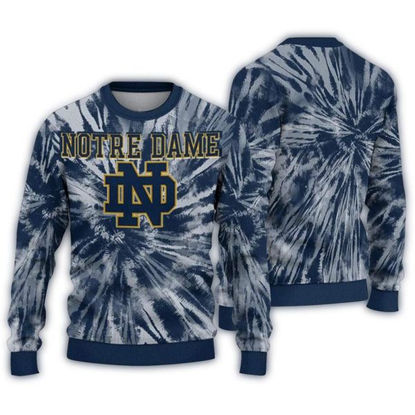Notre-Dame-Fighting-Irish-Tie-Dye-Pattern-Ugly-Sweater-1 Notre Dame Fighting Irish Tie Dye Pattern Ugly Sweater 1