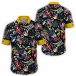 Notre Dame Fighting Irish Tiki Floral Pattern Hawaiian Shirt
