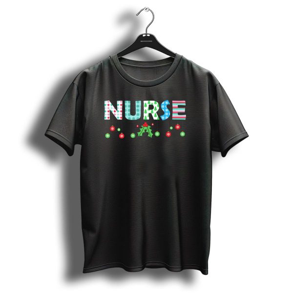 Nurse Christmas Holly Ornaments Snowflakes Holiday T Shirt 1 t shirt 1