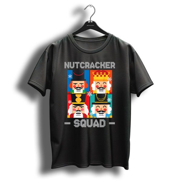 Nutcracker Squad Funny Christmas Holiday Snowflake Cartoon Characters T Shirt 1 t shirt 1