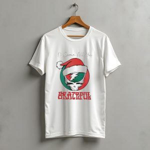 O Come All Ye Grateful Santa Skull Christmas T-Shirt