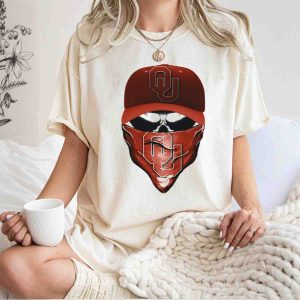 Ou Skull Red Cap Bandana Oklahoma Sooners T-Shirt