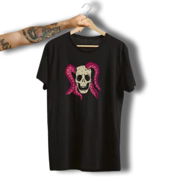Octopus Skull Halloween Horror Tentacles T Shirt t shirt 1