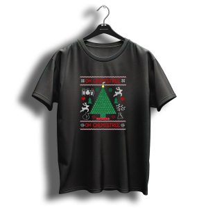 Oh Chemistree Funny Science Periodic Table Christmas Tree Reindeer Molecules T-Shirt