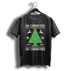 Oh Chemistree Periodic Christmas Tree Reindeer Snowflakes T Shirt