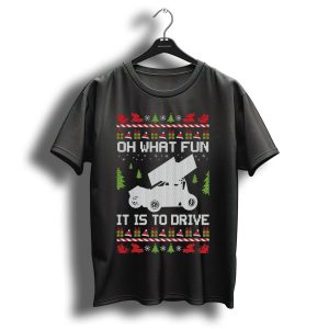 Oh What Fun It Is To Drive Sprint Car Christmas T Shirt