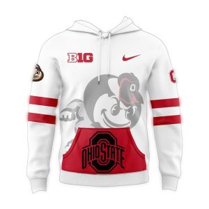 Ohio State Buckeyes 2024 Brutus Buckeye Game Day All-Over Print Hoodie