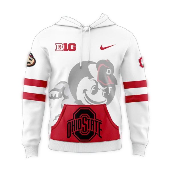 Ohio State Buckeyes 2024 Brutus Buckeye Game Day AOP Hoodie 1
