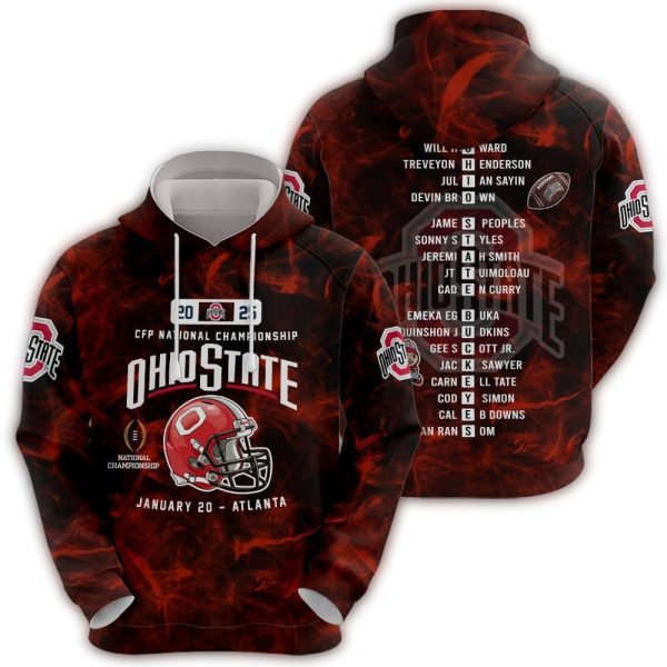 Ohio State Buckeyes 2025 CFP National Championship Hoodie 1