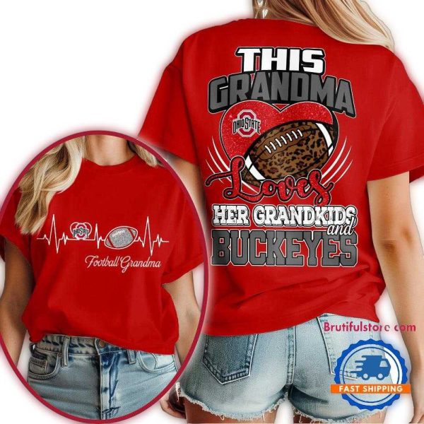 Ohio State Buckeyes 2025 NCAA Grandparents Day Unisex 3D Shirt 1
