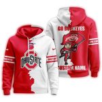 Personalized Ohio State Buckeyes 2025 NCAA Warrior Spirit All-Over Print Hoodie