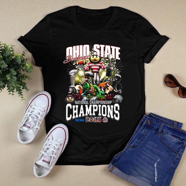 Ohio State Buckeyes 2025 National Championship Limited Edition T Shirts 1 Style 1 Black 1