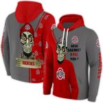 Ohio State Buckeyes Achmed Skull All-Over Print Hoodie