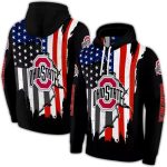 Ohio State Buckeyes American Pride All-Over Print Hoodie