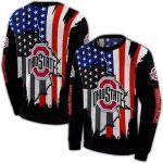 Ohio State Buckeyes American Pride All-over Print Sweatshirt
