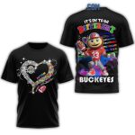 Ohio State Buckeyes Autism Awareness It's Ok To Be Different All-Over Print T Shirt