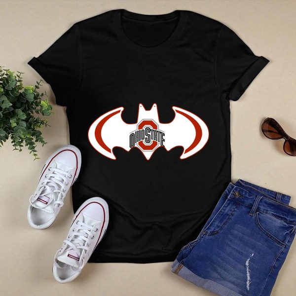 Ohio State Buckeyes Batman Concept T Shirt Black 1