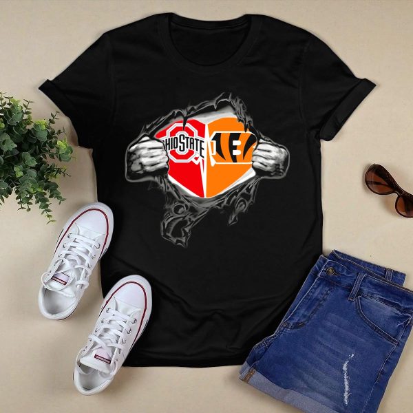 Ohio State Buckeyes Bengals Its In My Heart T Shirt Black 1