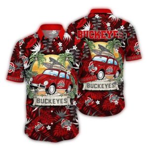 Ohio State Buckeyes Camping Summer Vacation Hawaiian Shirt