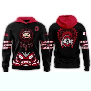 Ohio State Buckeyes Celebrating Native American Heritage Month 2024 All-Over Print Hoodie