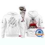 Ohio State Buckeyes Champions Rose Bowl 2025 White All-Over Print Hoodie