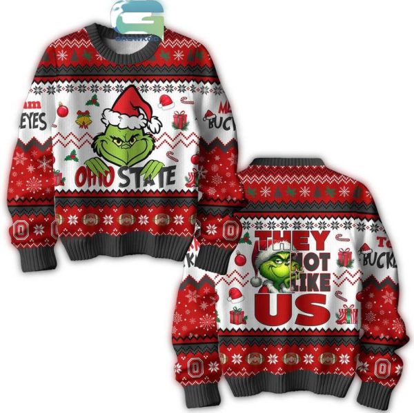 Ohio-State-Buckeyes-Christmas-They-Not-Like-Us-The-Grinch-Ugly-Sweater-1 Ohio State Buckeyes Christmas They Not Like Us The Grinch Ugly Sweater 1