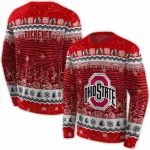Ohio State Buckeyes Christmas Trees All-over Print Sweatshirt