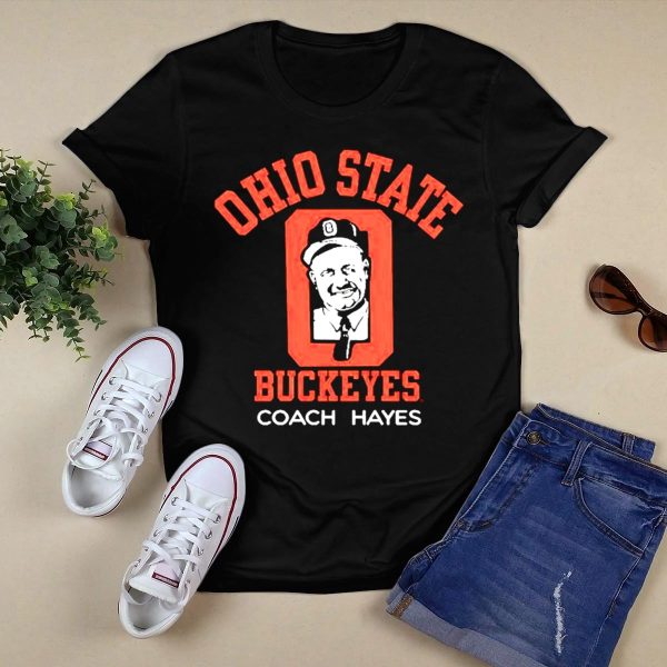 Ohio State Buckeyes Coach Hayes T Shirt Black 1