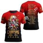 Ohio State Buckeyes College Football Playoff National Champions 2024 2025 All-Over Print T Shirt