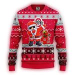 Ohio State Buckeyes Dabbing Santa Claus Ugly Sweater