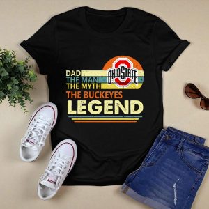 Ohio State Buckeyes Dad The Man The Myth The Legend T Shirt