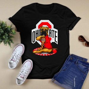 Ohio State Buckeyes Dog In T Shirt