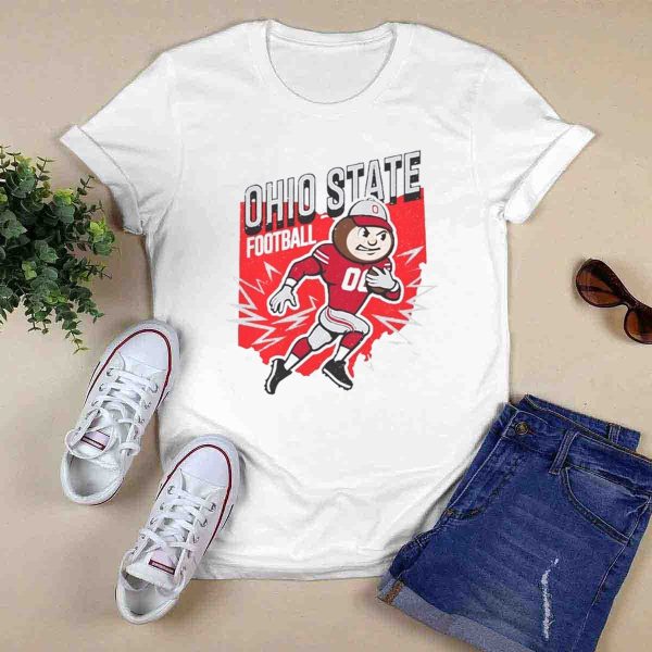 Ohio State Buckeyes Football Brutus Mascot T Shirt Style 1 0