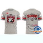 Ohio State Buckeyes Football 2025 Rose Bowl Champions Grey All-Over Print T Shirt