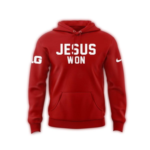Ohio State Buckeyes Football Team Victory Belongs To Faith Jesus Won AOP Hoodie 1